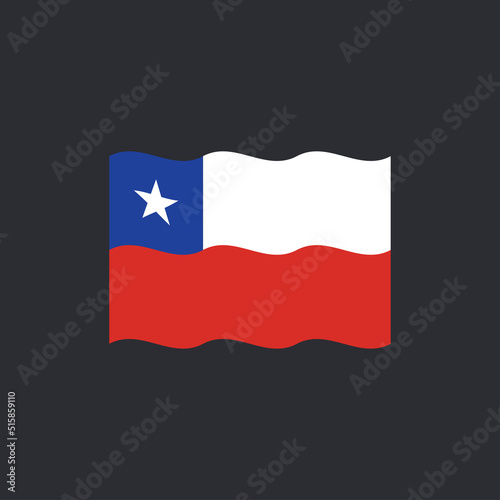 Free Download Flag of Chile vector design. Chilean national symbol. - GFXLoad