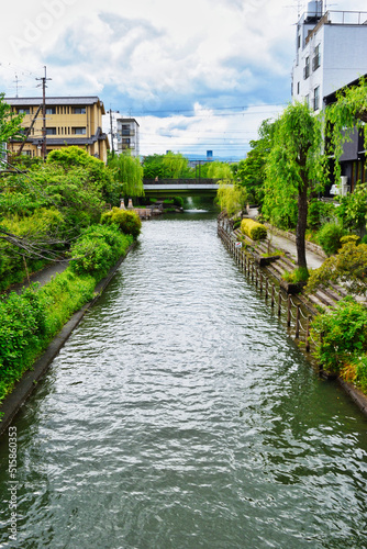 京都 伏見の美しい風景 コピースペースあり Beautiful scenery of Fushimi in Kyoto, Japan with copy space