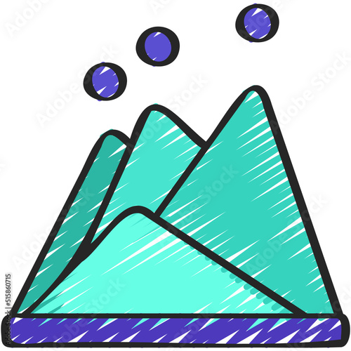 Mountain Chart Icon