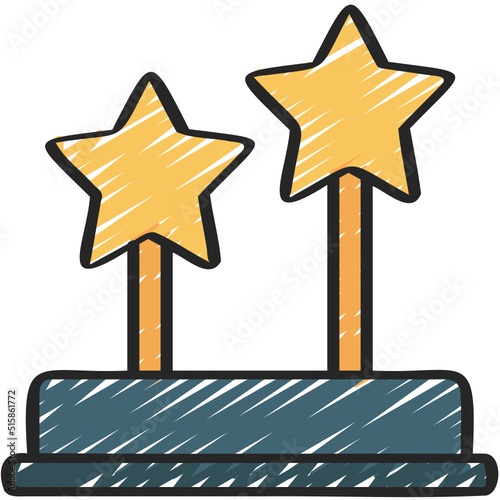Two Stars Award Icon