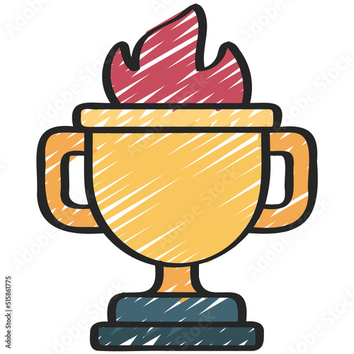 Trophy Fire Award Icon