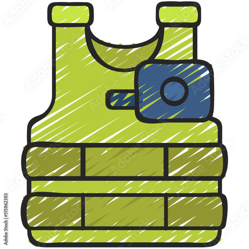 Video Tactical Vest Icon