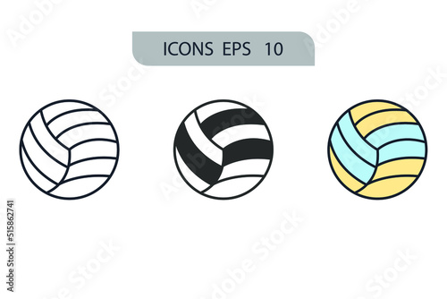 Balls icons  symbol vector elements for infographic web