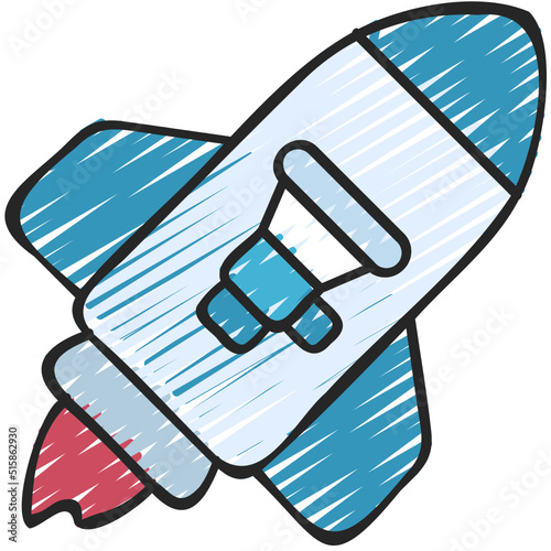 Launch Marketing Campaign Icon