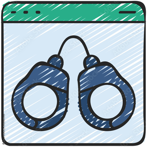 Website Handcuffs Icon