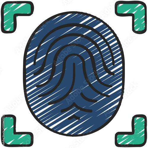 Biometric Scan Icon