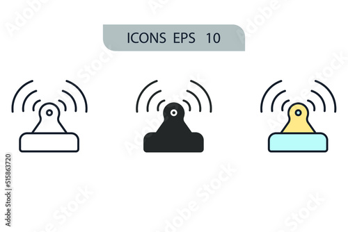 WIFI icons  symbol vector elements for infographic web