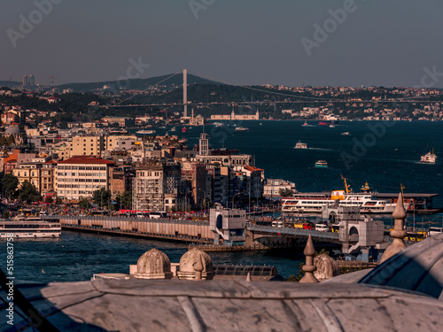 Cityscape view from Istanbul. Istanbul Turkey 05.07.2022 photo