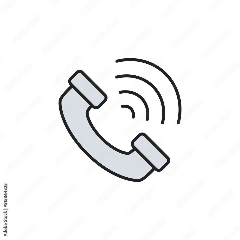 Voice call icon. High quality coloured vector illustration.. Voice call icon. High quality coloured vector illustration..