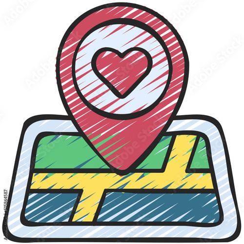 Love Location Icon