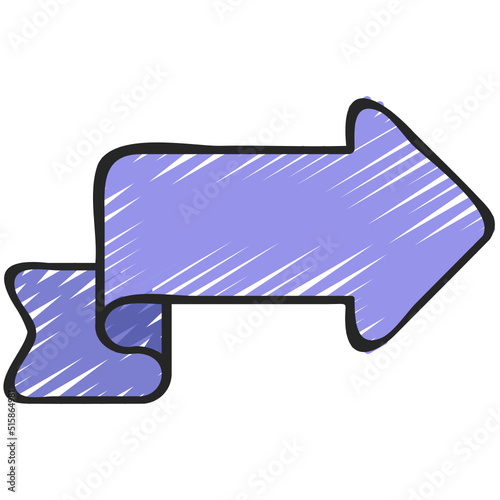 Arrow Ribbon Icon