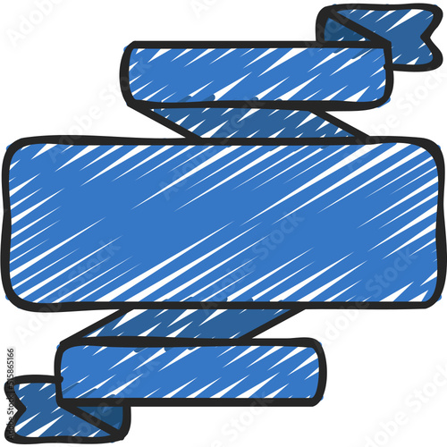 Multi Folded Ribbon Icon