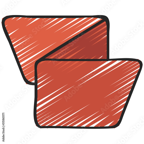 Sharp Folded Banner Icon