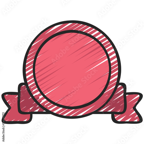 Circle Ribbon Icon