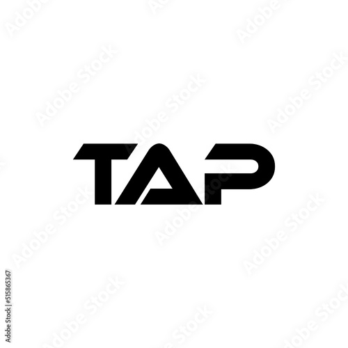 TAP letter logo design with white background in illustrator, vector logo modern alphabet font overlap style. calligraphy designs for logo, Poster, Invitation, etc.