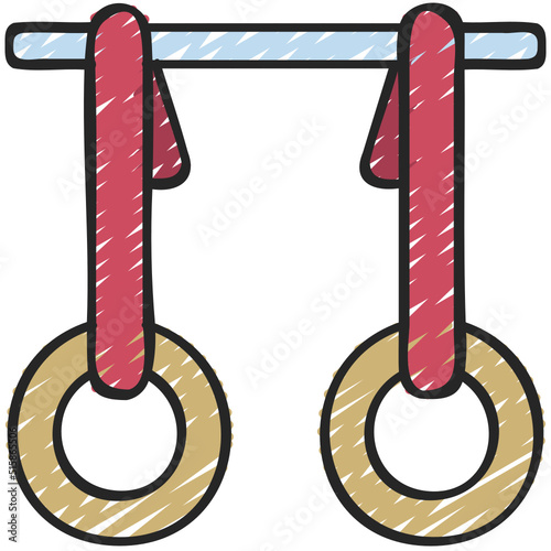 Gymnastics Rings Icon