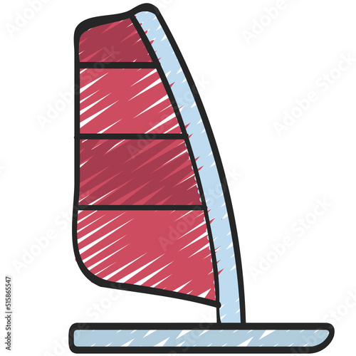Wind Surfing Icon