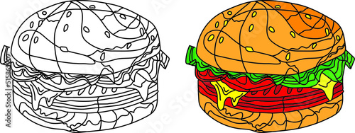 
Delicious Cheese Burger is easy to eat