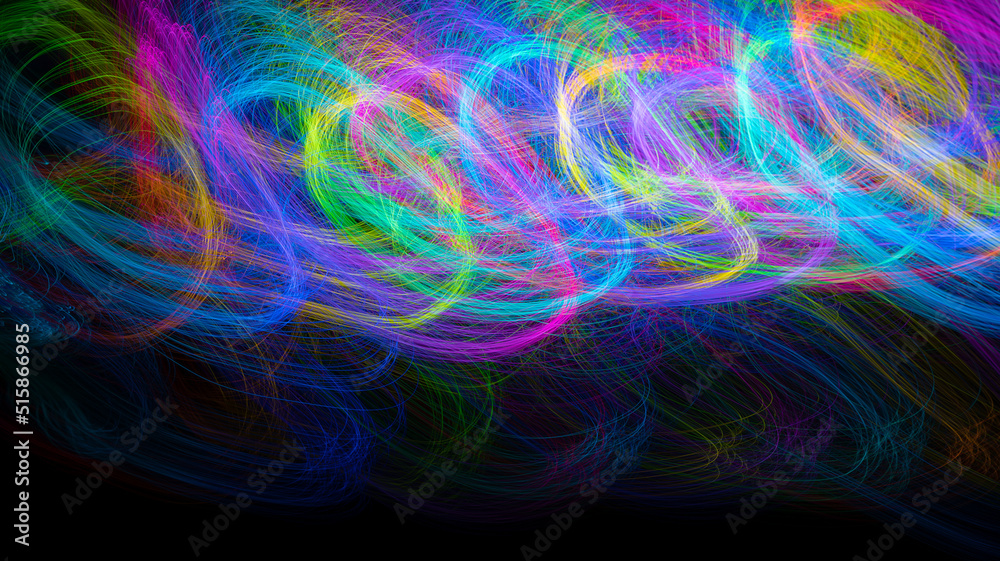 Colorful light trails with motion blur effect. defocused
Colorful light trails with motion blur effect. defocused