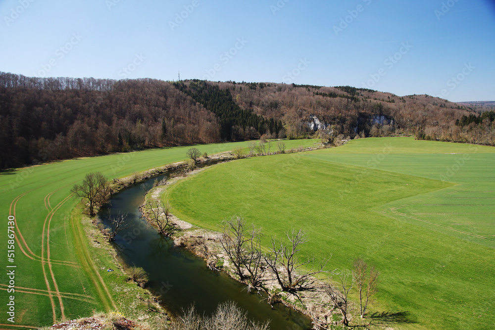 The Danube river valley, Baden-Wuerttemberg, Germany The Danube river valley, Baden-Wuerttemberg, Germany