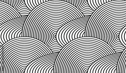 black and white abstract seamless pattern