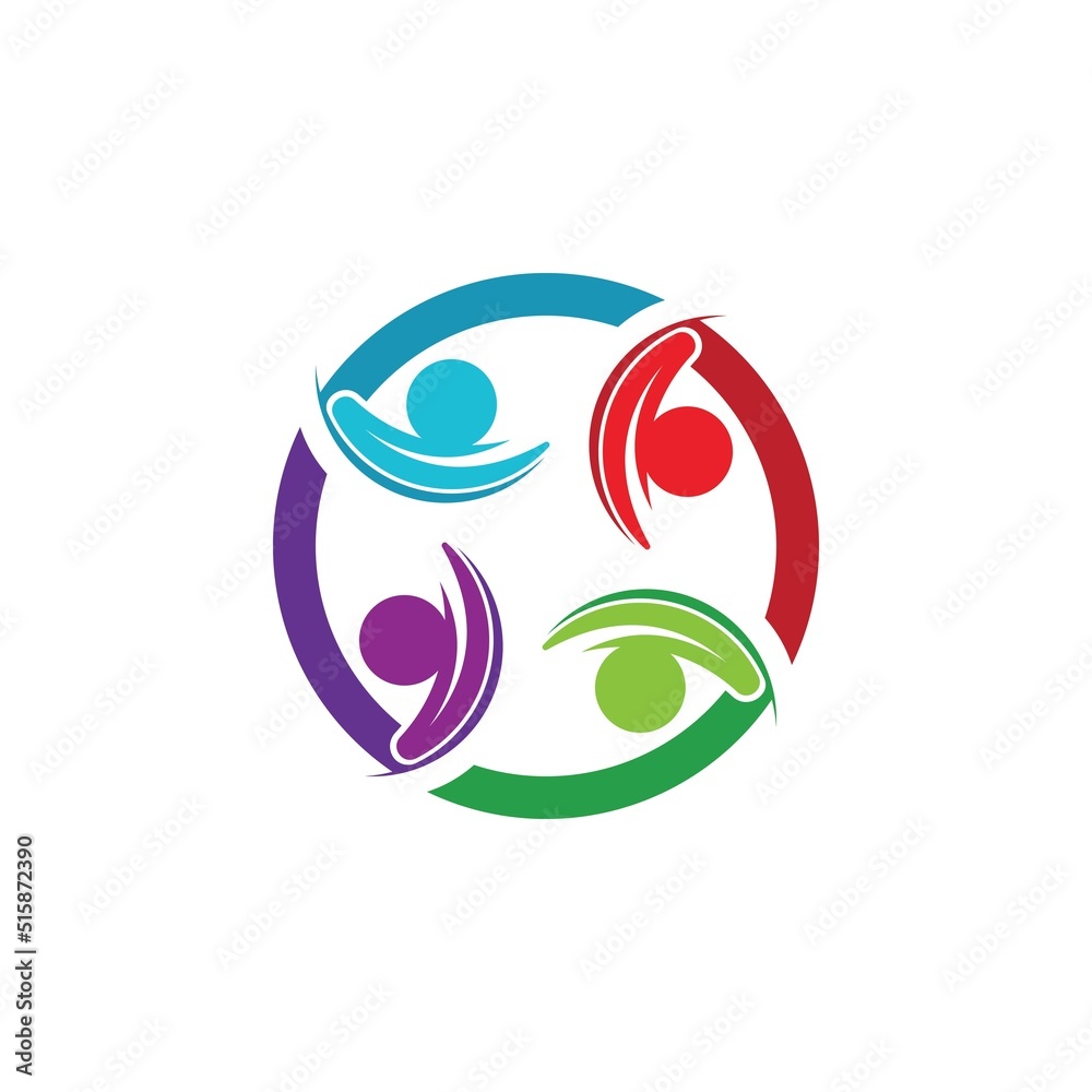 Community, network and social icon Community, network and social icon