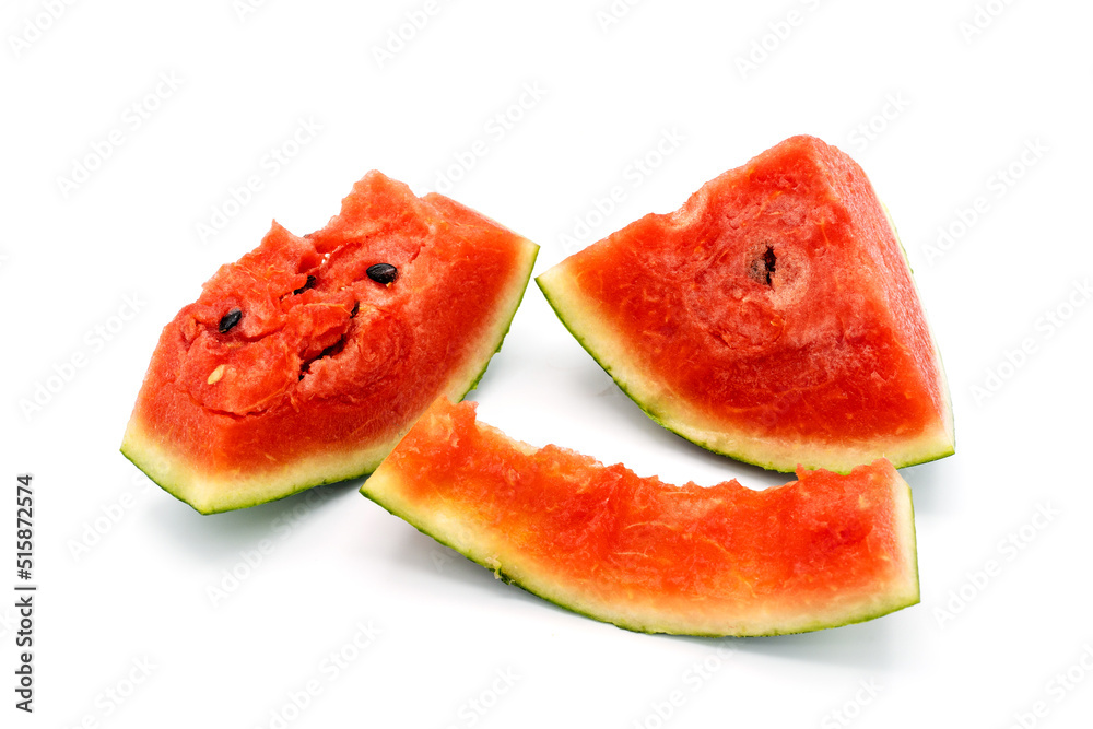 slice of watermelon isolated