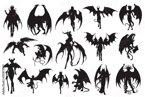 devil silhouettes photo