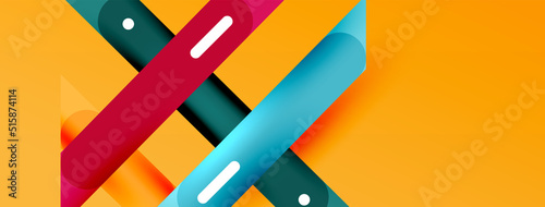 Background overlapping lines. Dynamic lines abstract wallpaper. Straight lines composition vector illustration for wallpaper banner background or landing page