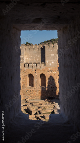 GRANADA, SPAIN - FEBRUARY 2022: Alhambra Museum windows