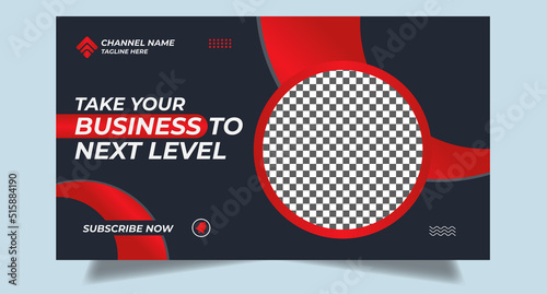 Editable youtube thumbnail design for any youtube videos customizable video thumbnail design video cover fully editable thumbnail template for social media concept. 

