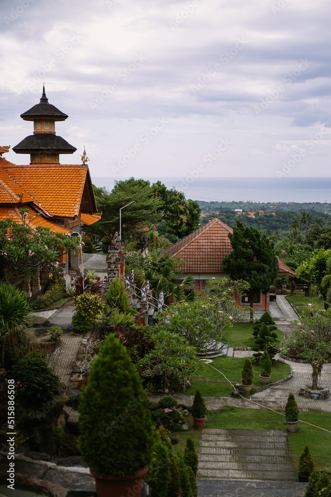 Brahmavihara-Arama also known as Vihara Buddha Banjar. Buleleng is a buddhist Temple Monastery in the mountains near Lovina in North Bali.