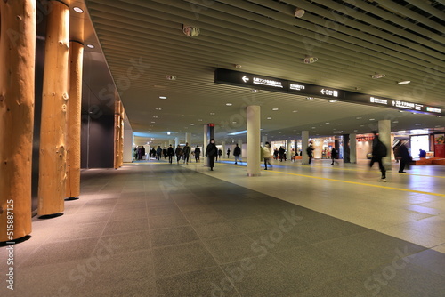 大通り地下通路　札幌　日本