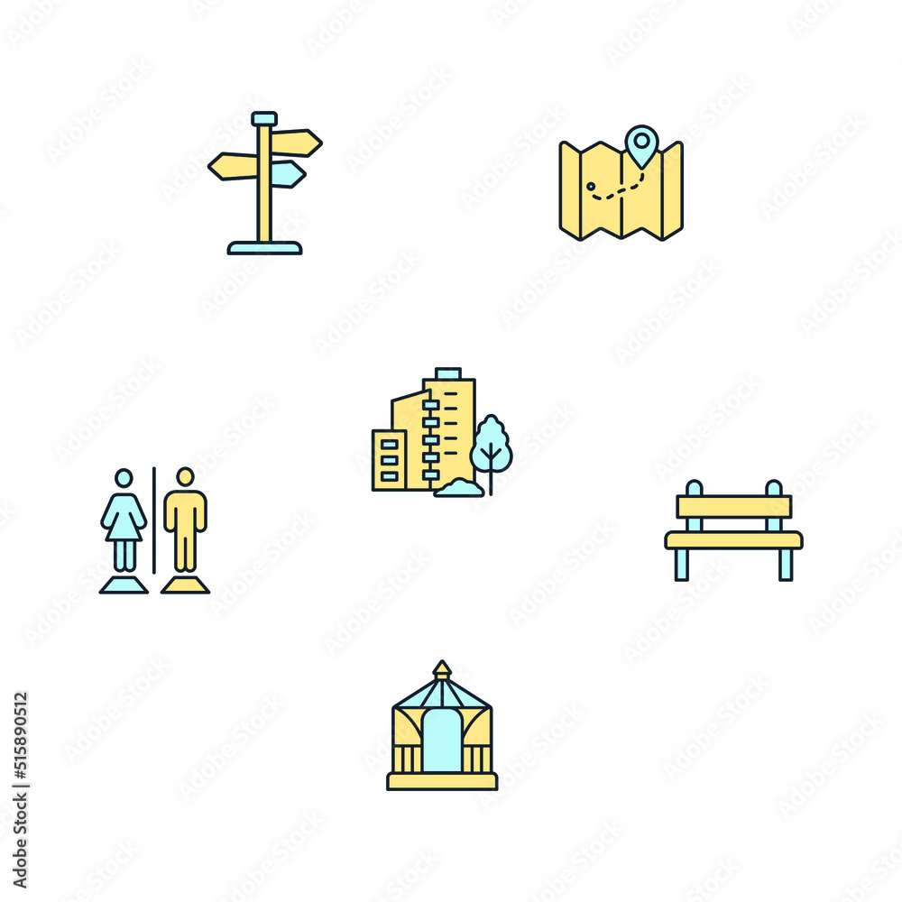 city park icons set . city park pack symbol vector elements for infographic web city park icons set . city park pack symbol vector elements for infographic web