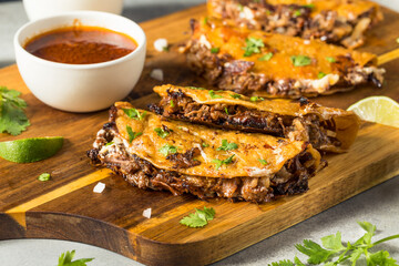 Homemade Steak Birria Meat Tacos