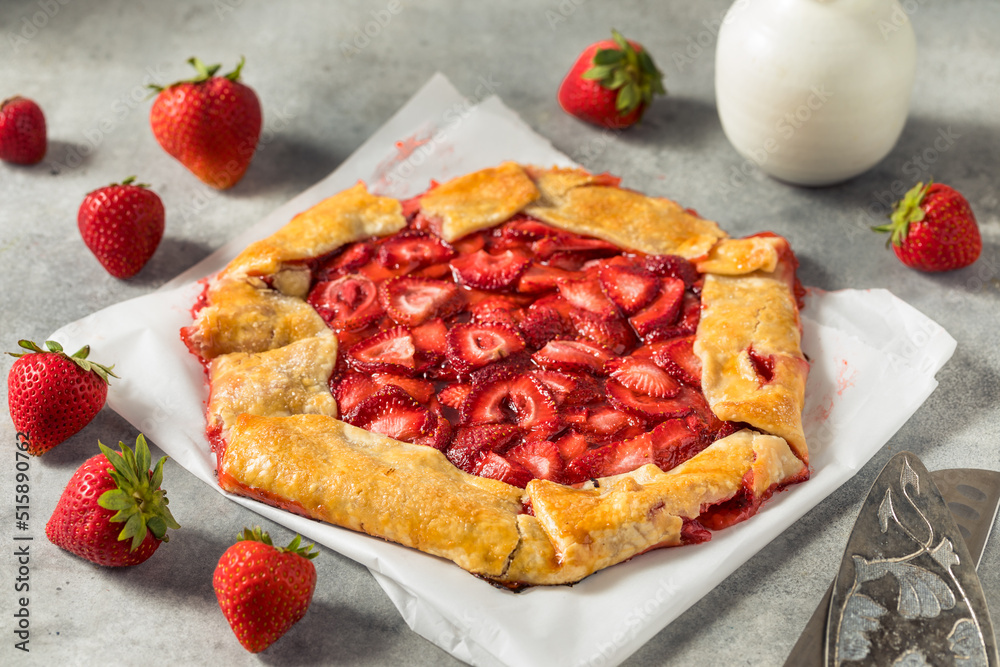 Homemade French Strawberry Galette Homemade French Strawberry Galette