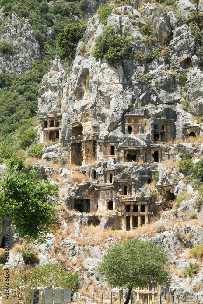 Mountain tombs of the ancient Lycians