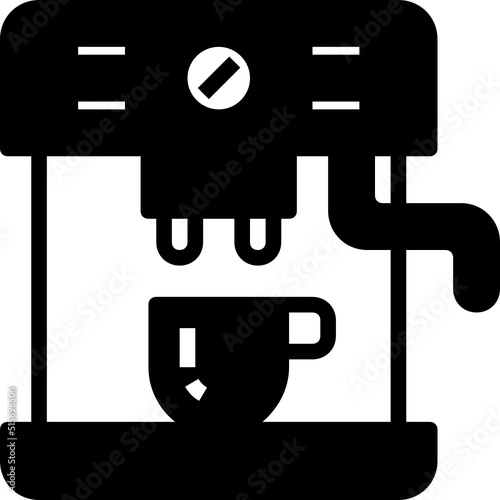 coffee maker glyph icon