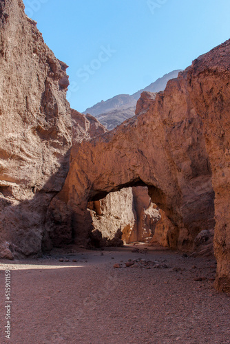 Natural Bridge Arch Rock Formation in Death Valley National Park