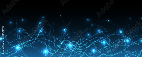 Neural network concept. Connected cells with links. High technology process. Abstract background