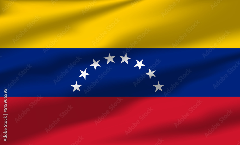 Vector Venezuela Flag Waving Realistic Flowing Flags Vector Venezuela Flag Waving Realistic Flowing Flags