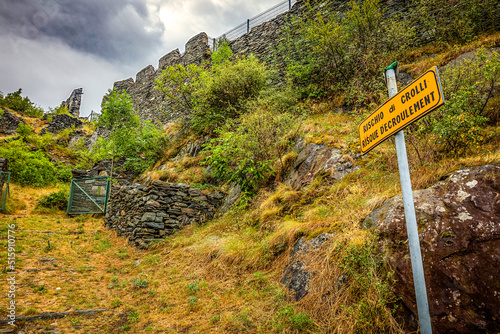 Die Burg St. Germain im Aostatal