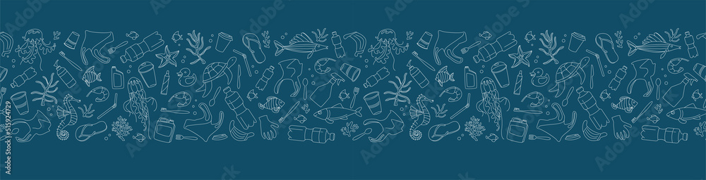 No plastic, save the Planet, Zero waste. Seave the Ocean, ecological problem No plastic, save the Planet, Zero waste. Seave the Ocean, ecological problem