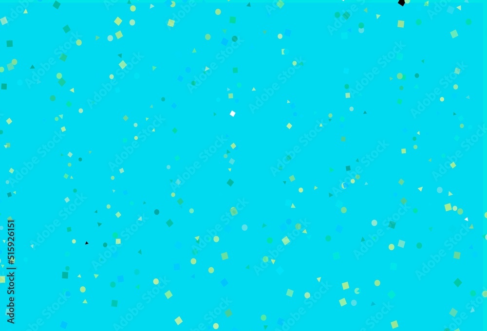 Light Blue, Yellow vector pattern in polygonal style with circles.