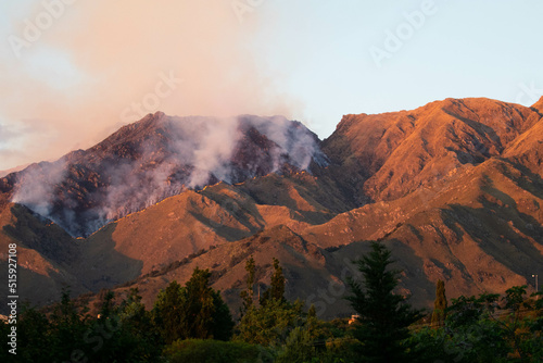 Incendio en la sierra