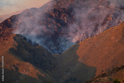 Incendio en la sierra