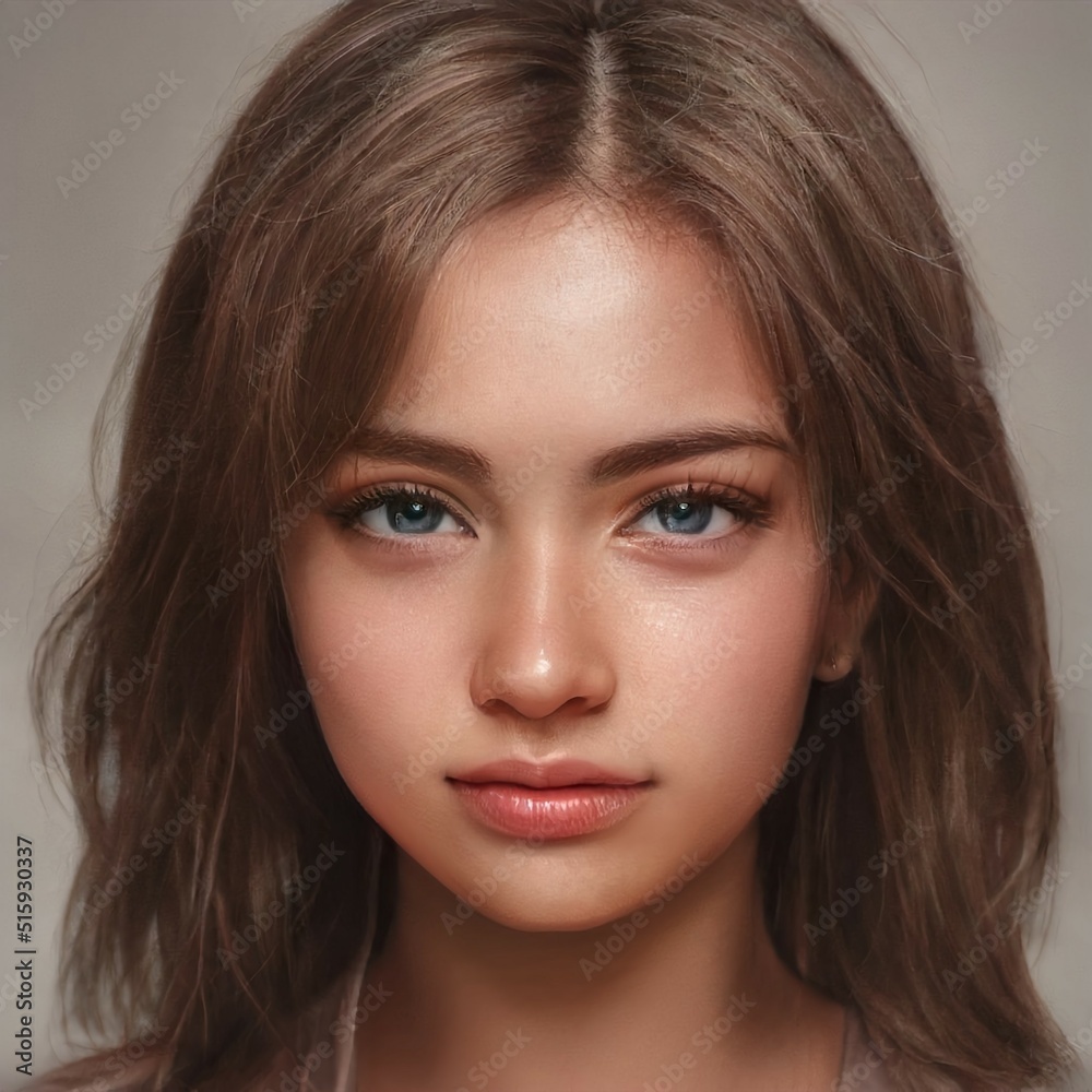 Fototapeta premium cute and pretty girl