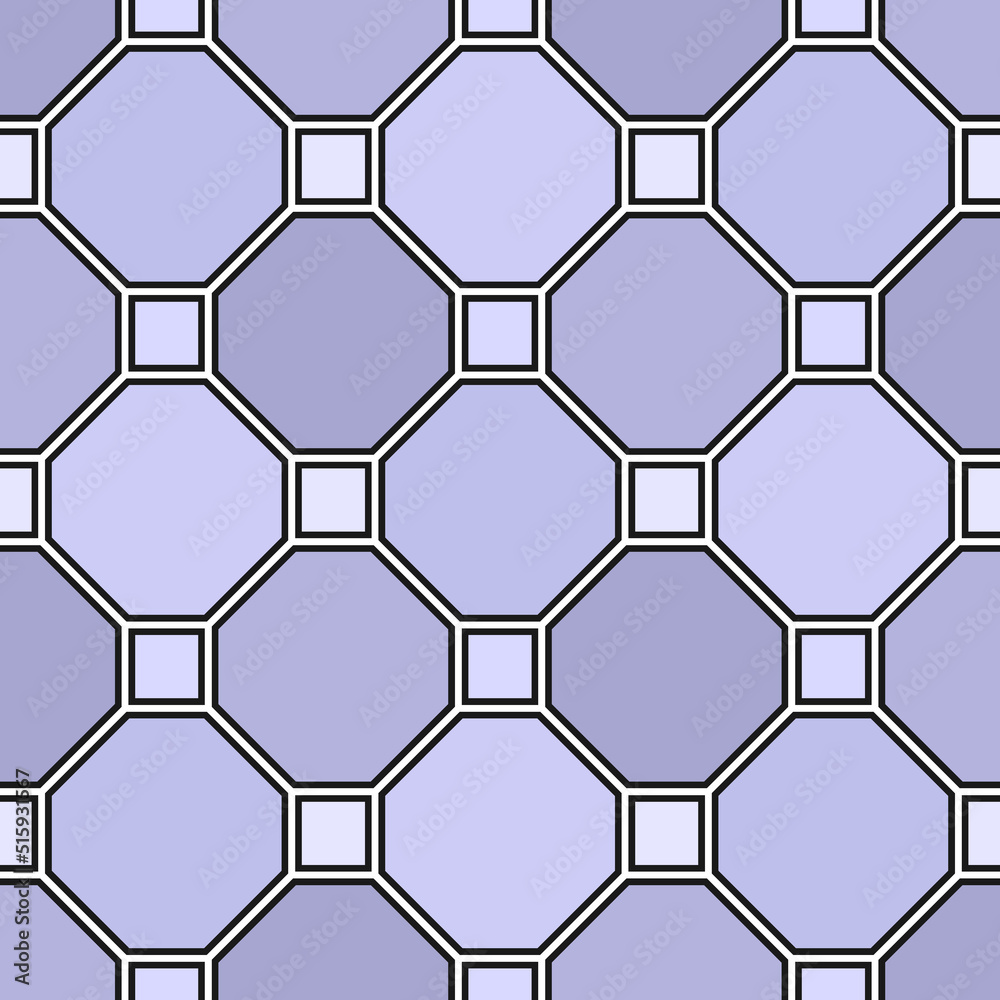 Repeated color geometric figures with black outlines. Tiles wallpaper. Surface pattern design with regular octagons and squares. Diamonds motif. Digital paper for textile print, web designing. Vector. Repeated color geometric figures with black outlines. Tiles wallpaper. Surface pattern design with regular octagons and squares. Diamonds motif. Digital paper for textile print, web designing. Vector.