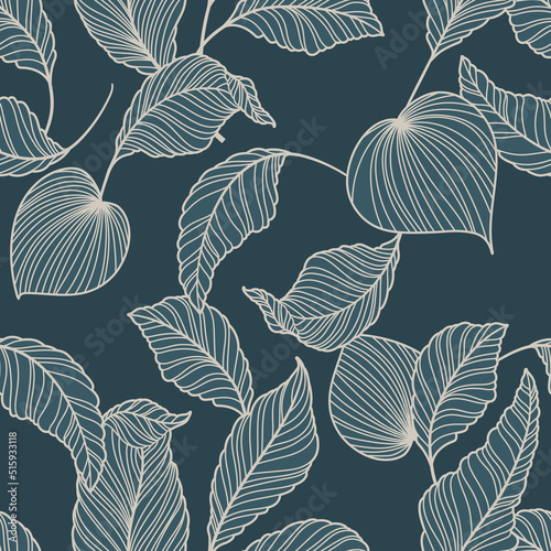 seamless leaf design