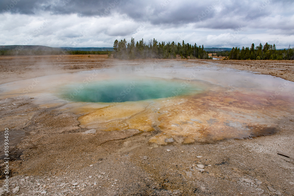 Hot Springs in Yellowstone National Park. Hot Springs in Yellowstone National Park.